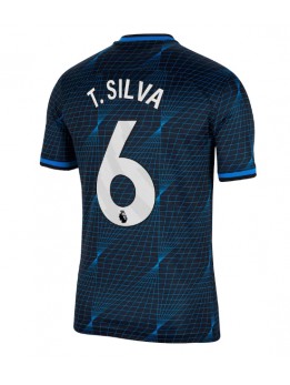 Chelsea Thiago Silva #6 Replika Borta Kläder 2023-24 Kortärmad